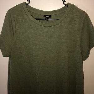 Olive Green T-Shirt Dress